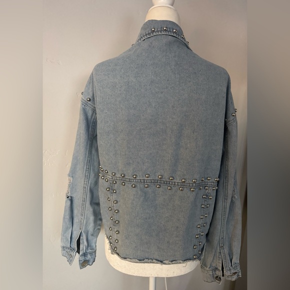 Vervet Studded Denim Jean Jacket Small - Picture 14 of 14